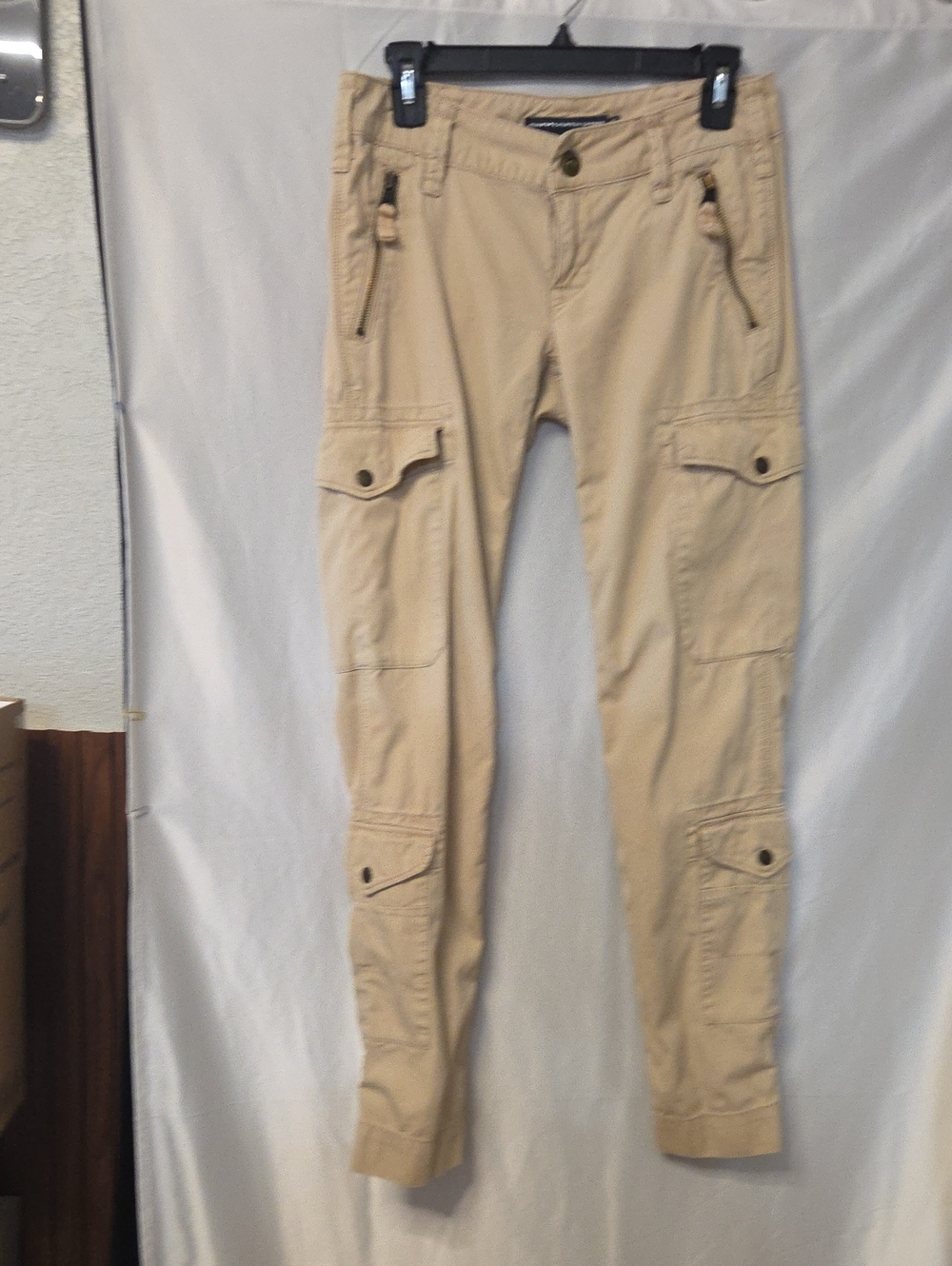 Ralph Lauren Beige Cargo Boot-Cut Pants Size 2 [1669]